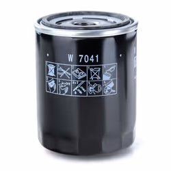 MANN-FILTER W 7041 Oil filter 3/4-16 UNF-1B with one anti-return valve Spin-on Filter NISSAN: CHERRY 2 Coupe, Bluebird Hatchback, TERRANO 2