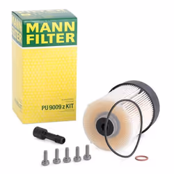 MANN-FILTER PU 9009 z KIT Fuel Filter Filter Insert with gasket/seal RENAULT: MASTER 3 Bus, Trafic 3, MASTER 3 Kasten, VAUXHALL: Vivaro Van