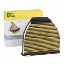Pollen filter; MANN-FILTER; Activated Carbon Filter with polyphenol, with antibacterial action, Particulate filter (PM 2.5), ...