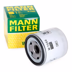 MANN-FILTER W 7050 Oil filter M22x1.5-6H Spin-on Filter FORD: Transit Mk7 Van, Transit Mk6 Van, Transit Custom V362 Van, PEUGEOT: Boxer Van