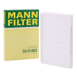 MANN-FILTER CU 31 003 Pollen filter Particulate Filter 311 220 31 AUDI: A4 B9 Avant, A6 C8 Saloon, A4 B9 Allroad, VOLKSWAGEN: Touareg III