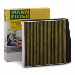 Pollen filter; MANN-FILTER; Activated Carbon Filter with polyphenol, with antibacterial action, Particulate filter (PM 2.5), ...