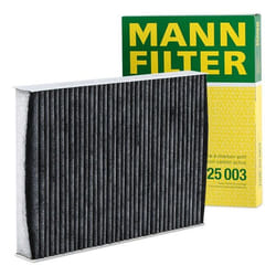 MANN-FILTER CUK 25 003 Pollen filter Activated Carbon Filter 250 180 35 RENAULT: Megane 4, Kadjar, GRAND SCENIC 4, NISSAN: Qashqai 2