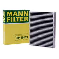 MANN-FILTER CUK 2847/1 Pollen filter Activated Carbon Filter 278 219 41 VOLKSWAGEN: Touareg II, PORSCHE: Cayenne