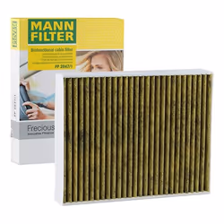 Pollen filter; MANN-FILTER; Activated Carbon Filter with polyphenol, with antibacterial action, Particulate filter (PM 2.5), ...