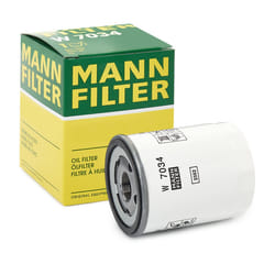 MANN-FILTER W 7034 Oil filter M22x1.5-6H with one anti-return valve Spin-on Filter FORD: Transit Mk7 Van, Transit Custom V362 Minibus