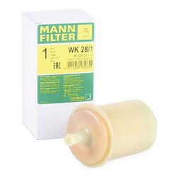 MANN-FILTER WK 28/1 Fuel Filter In-Line Filter 8 6 PEUGEOT: 205 II Hatchback, 106 I Hatchback, 205 I Hatchback, CITROËN: CX 2, AX Hatchback