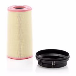 Air filter; MANN-FILTER; 507 261, 280 Filter Insert, with cap; for DAF, TEMSA; 1854407, 1931681, 1931685