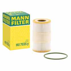 MANN-FILTER HU 7035 y Oil filter with gasket/seal Filter Insert AUDI: A5 B8 Coupe, A4 B8 Avant, Q7