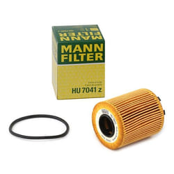 MANN-FILTER HU 7041 z Oil filter with gasket/seal Filter Insert FIAT: 500 Hatchback, Panda III Hatchback, 500X, VAUXHALL: Corsa Mk4, Combo Mk3
