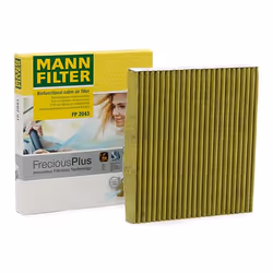 Pollen filter; MANN-FILTER; FreciousPlus; Activated Carbon Filter with polyphenol, with antibacterial action, Particulate fil ...