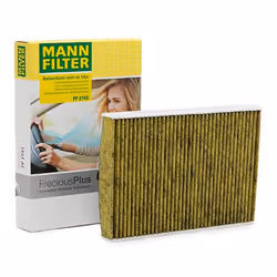 Pollen filter; MANN-FILTER; Activated Carbon Filter with polyphenol, with antibacterial action, Particulate filter (PM 2.5), ...