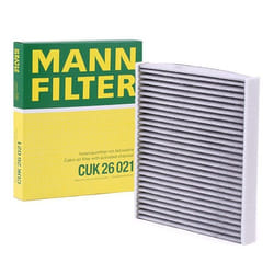 MANN-FILTER CUK 26 021 Pollen filter Activated Carbon Filter 252 222 32 SEAT: IBIZA 5, Arona, VOLKSWAGEN: Polo VI, T-Cross, SKODA: Kamiq