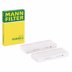 MANN-FILTER CU 26 025-2 Pollen filter Particulate Filter 255 83 30 PEUGEOT: 2008 II, 208 II Hatchback, VAUXHALL: Corsa Mk5, Mokka II