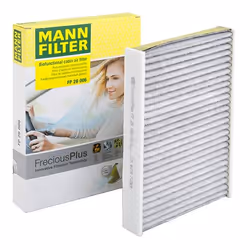 Pollen filter; MANN-FILTER; Activated Carbon Filter with polyphenol, with antibacterial action, Particulate filter (PM 2.5), ...