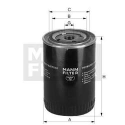 MANN-FILTER W 950/47 Oil filter M22x1.5 Spin-on Filter