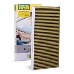 Pollen filter; MANN-FILTER; Activated Carbon Filter with polyphenol, with antibacterial action, Particulate filter (PM 2.5), ...