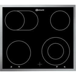 Bauknecht CHR 6642 IN hob Black, Stainless steel Built-in 58 cm Ceramic 4 zone(s)