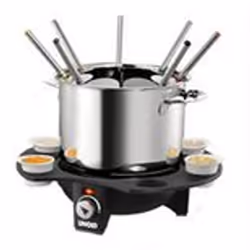 Unold 48645, 8 person(s), 1.5 L, Black, Silver, Round, Stainless steel, Rotary