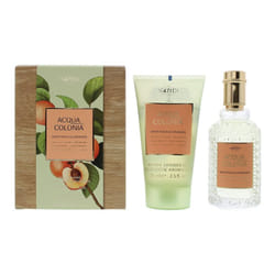 4711 Acqua Colonia White Peach & Coriander Gift Set: 50ml EDC Spray + 75ml Shower Gel