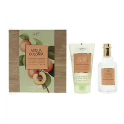 4711 Acqua Colonia White Peach & Coriander Piece Gift Set: 50ml EDC Spray + 75ml Shower Gel