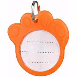 TRIXIE 2277 Orange Plastic Dog ID tag