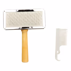 TRIXIE 2354, Cat (animal) / Dog, Brush, Silver, White, Wood, Wood, Metal, 90 mm