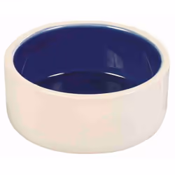 Ceramic bowl,cream/blue,0.35 l/Ã¸ 12 cm