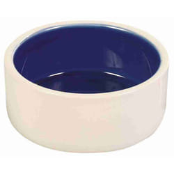 Ceramic bowl,cream/blue,0.35 l/Ã¸ 12 cm