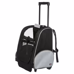 TRIXIE 2880, Soft pet carrier, Backpack pet carrier, Cat, Dog, 8 kg, Front-load, Black, Grey