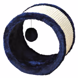 TRIXIE 4324, Cat scratching barrel, Blue, White, Polyester