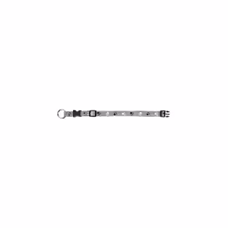 Trixie Silver Reflective Dog Collar, Size: M-l: 35-55cm/20mm, Black/grey - -  silver collar reflect sizes trixie dog various  ...