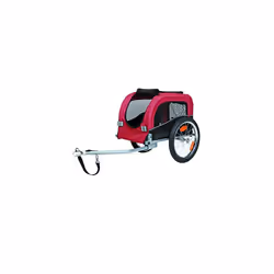 TRIXIE 12813, Hard pet carrier, Bicycle pet carrier, Dog, 20 kg, Front-load, Black, Red