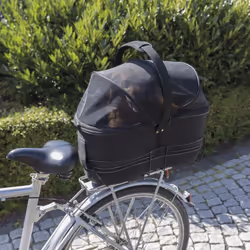 TRIXIE Rear Bicycle Basket for Pets 29x49x60cm Black Bicycle Tote Pet Carrier - Additional view 4