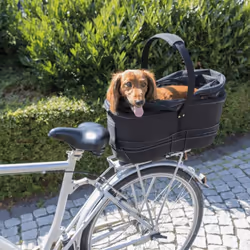 TRIXIE Rear Bicycle Basket for Pets 29x49x60cm Black Bicycle Tote Pet Carrier - Additional view 5