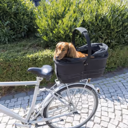 TRIXIE Rear Bicycle Basket for Pets 29x49x60cm Black Bicycle Tote Pet Carrier - Additional view 6
