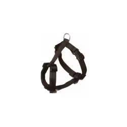 Black H Hardwearing Harness For Dogs - Trixie Classic H Sizes - black harness trixie classic hardwearing dogs hharness sizes