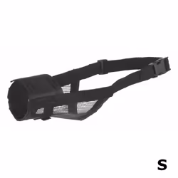TRIXIE 19261, Dog, Muzzle with Net Insert, S, Black, Monochromatic, Polyester