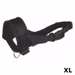 TRIXIE 19282, Dog, Loop muzzle, XL, Black, Monochromatic, Nylon