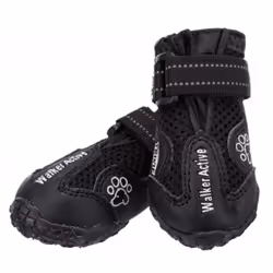 TRIXIE Walker Active Protective Boots, M/L, Polyvinyl chloride (PVC), Black, Monochromatic, 2 pc(s)