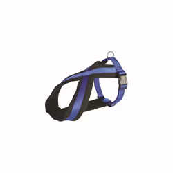 Trixie Premium Touring Dog Harness, 60 - 90cm x 25 Mm, Blue - Harness Fleece -  harness trixie dog premium touring fleece pad ...