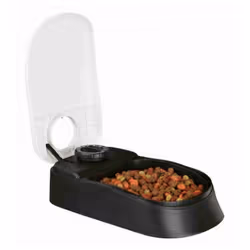 TRIXIE 4011905243719, Dog, Plastic, Black, Pet feeding bowl, Monochromatic, 0.3 L
