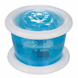 TRIXIE Bubble Stream, Automatic pet waterer, Plastic, Blue, Transparent, White, Universal, 3 L, Carbon