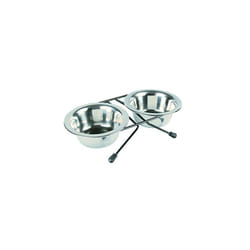 Trixie Eat On Feet Stainless Steel Two Bowls, 10cm - Bowls Stand 10cm 2 Sizes -  steel stainless bowls trixie eat feet two stand 10 cm 2 sizes