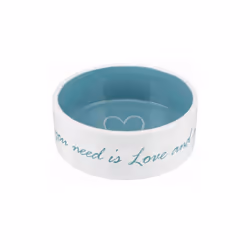 Trixie "All You Need is Love & a Pet Dog" Ceramic Bowl - 1.4 L / 20 cm