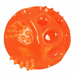 TRIXIE Flashing Ball, Dog, Ball, Multicolour, Thermoplastic Rubber (TPR), 7.5 cm
