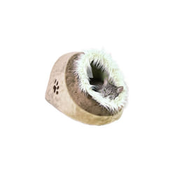 Trixie Minou Cushy And Cuddly Cave, 41 X30 X50 Cm, Beige/ Brown - Cave Beigecm -  cave beige cuddly cushy trixie minou brown 41 x30 x50 cm bed cat