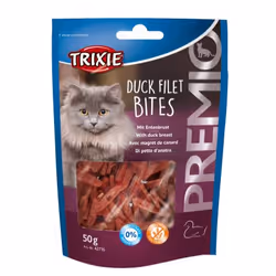 TRIXIE PREMIO Duck Filet Bites, Snacks, Cat, Adult, Duck, 50 g