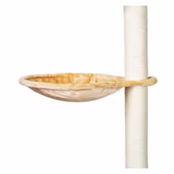 TRIXIE Hammock for Scratching Posts, Indoor, Cat, Beige, Round, Monochromatic, Plush