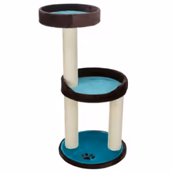 TRIXIE 43870, Cat scratching tower, Freestanding, Turquoise, Brown, Plush, 45 cm, 1030 mm